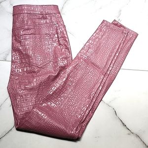 Missguided faux lather skinny pants size 4